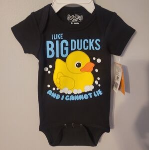 I Like Big Ducks One Piece Bodysuit Onsie 0-6 Months Clothes